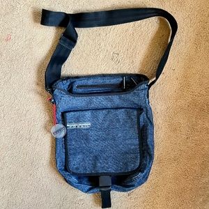 Fossil Denim Crossbody Messenger Bag